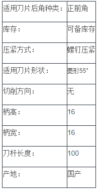 正前角外圆车刀
