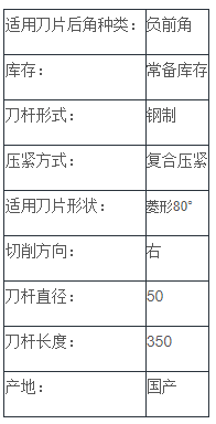 负前角内孔车刀